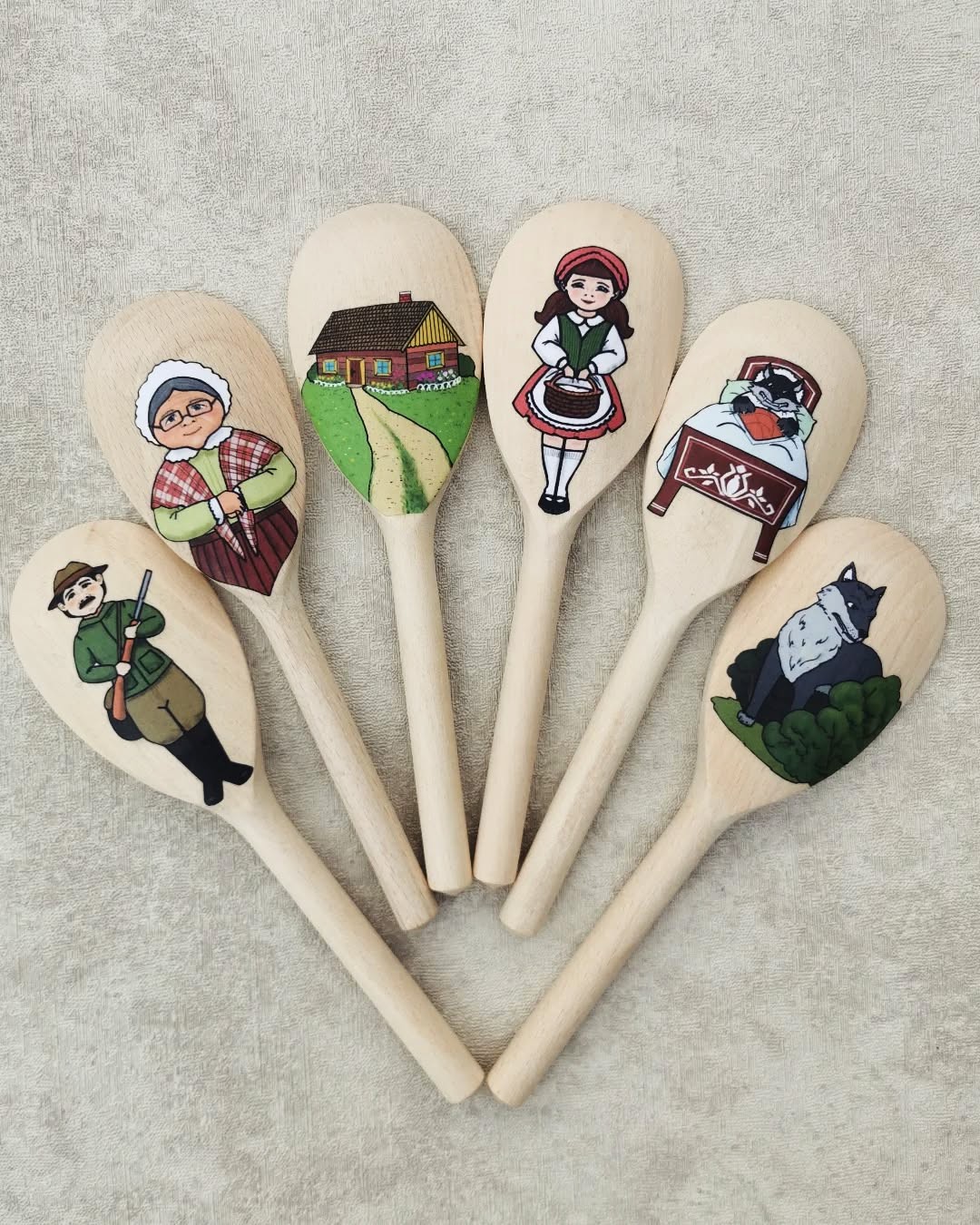 Šaukštų pasaka "Raudonkepuraitė"