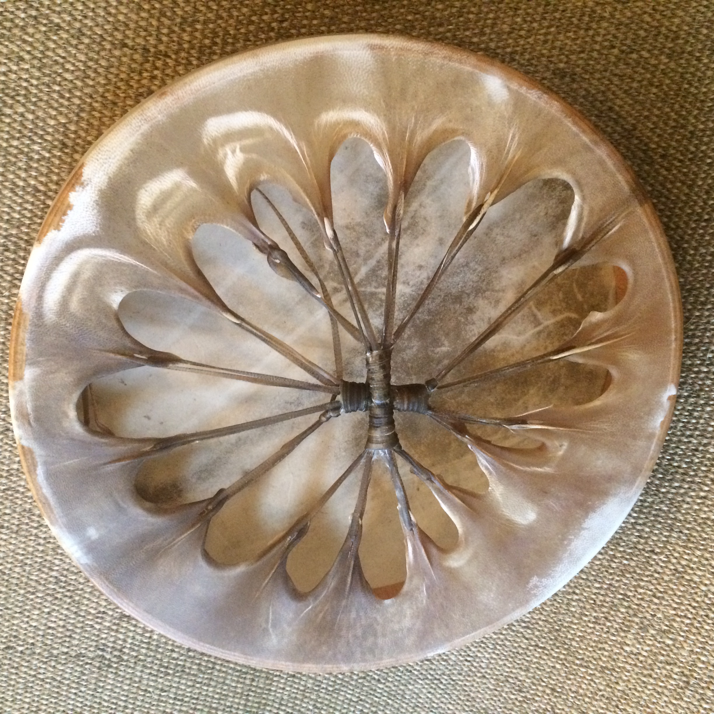 tambor chamánico 40cm con tensor