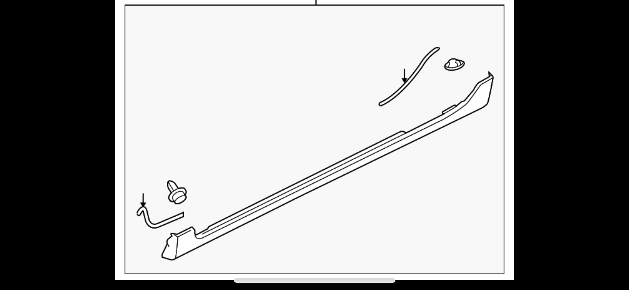 Slenkstis (1 vnt.) MAZDA 6 (USA) (2009-2013)