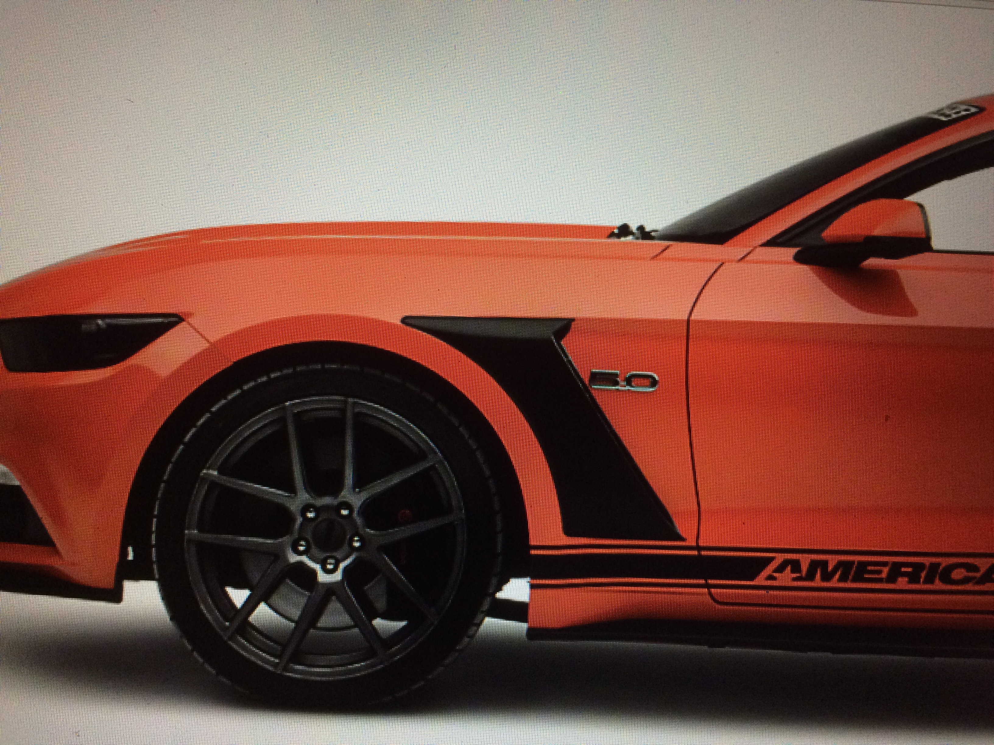 Priekinių sparnų  oro angos FORD MUSTANG (2015-2017)