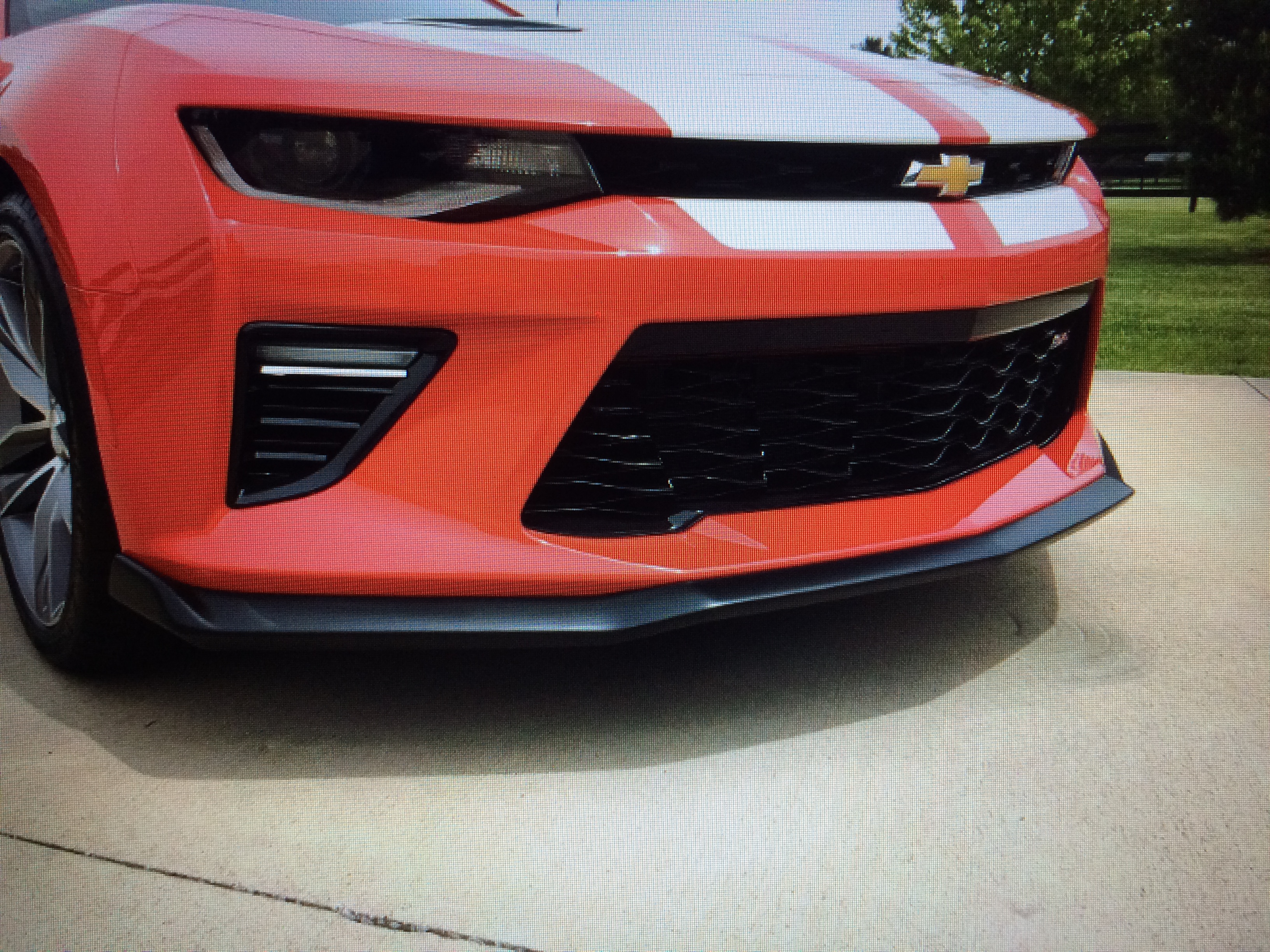 Priekinio bamperio "lūpa" (RS-LT) CHEVROLET CAMARO (2016-2023)