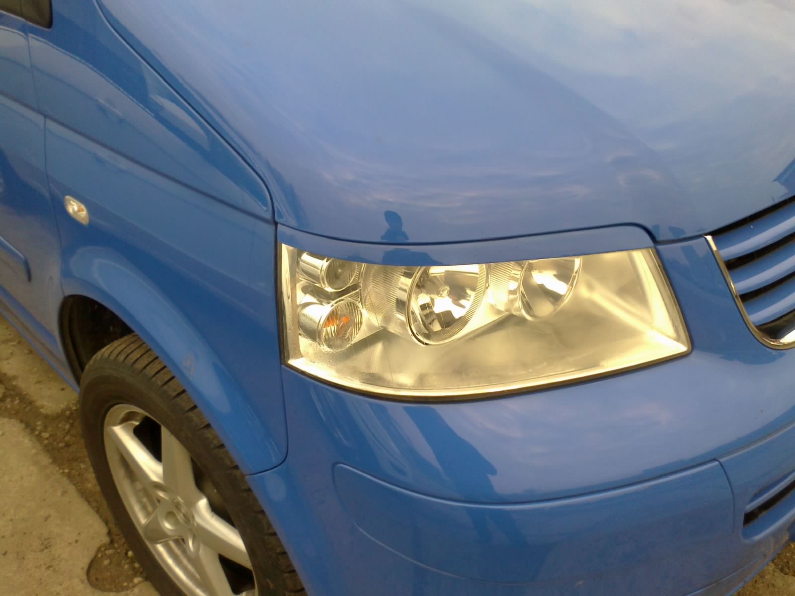 Priekinių žibintų uždengimai (komplektas) VOLKSWAGEN T-5 (2003-2009)