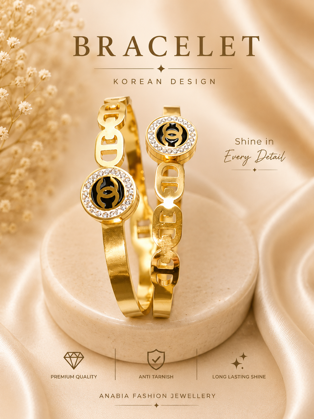 Korean Design Gold  bracelet 