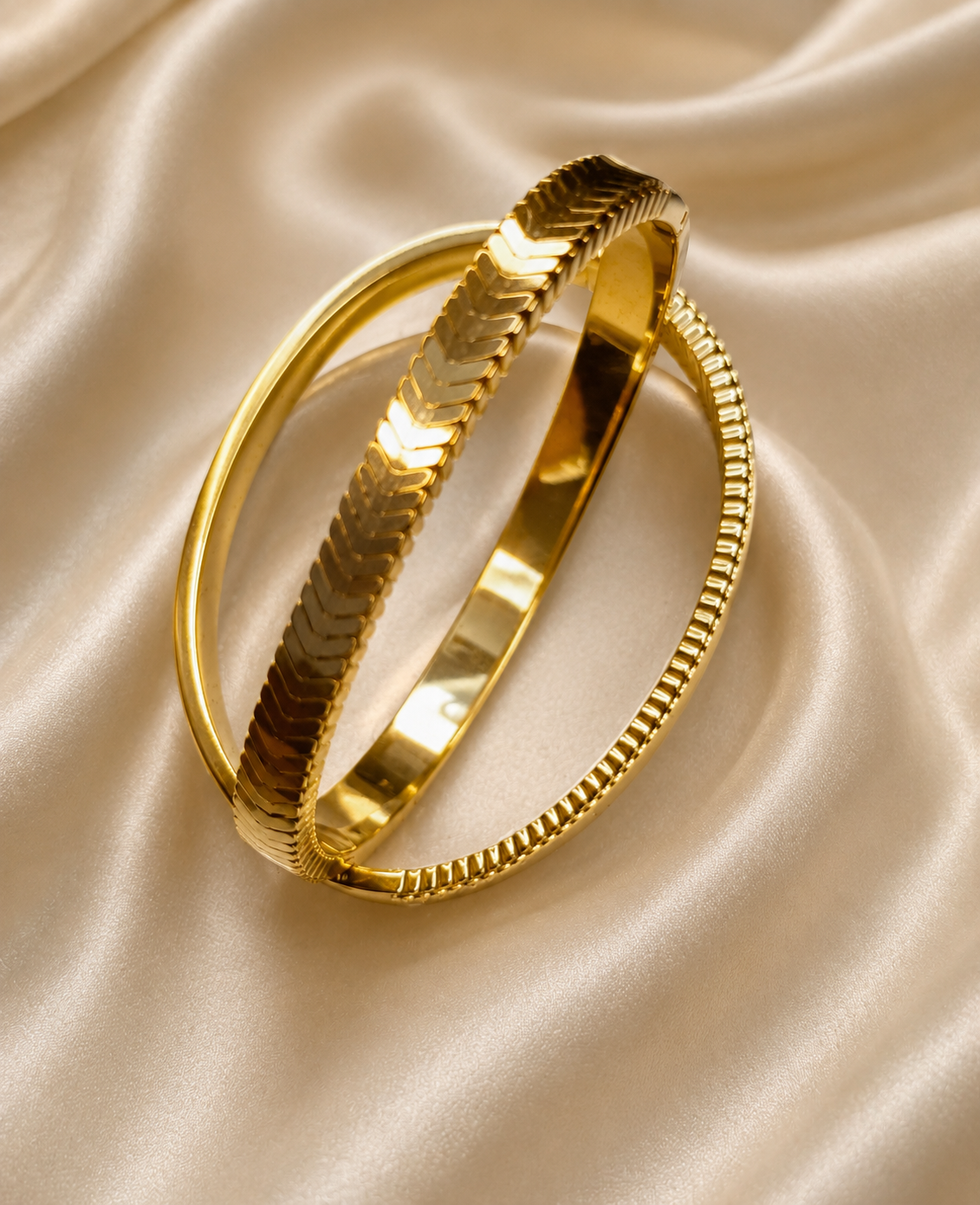 Elegant Gold Plated Bangles