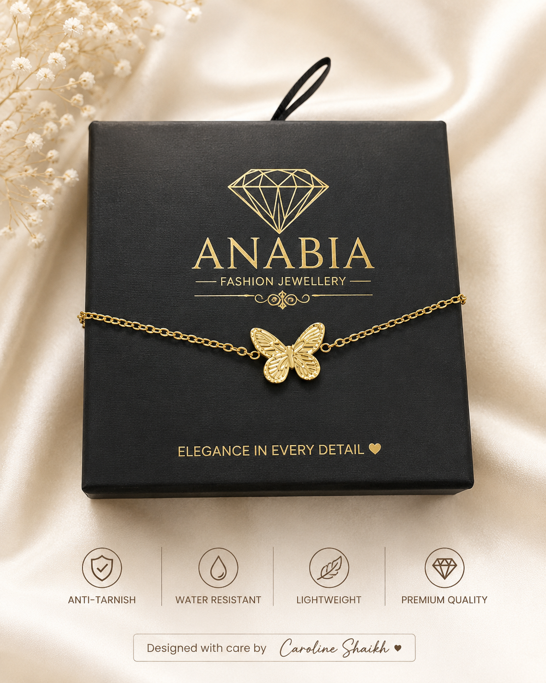 Gold Butterfly Bracelet