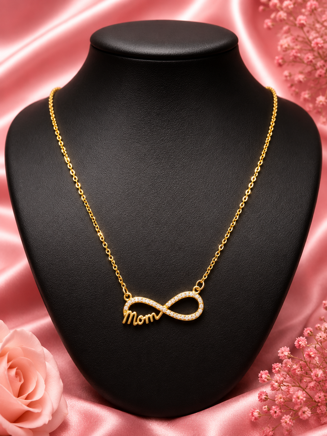 Infinity Mom Gold Necklace