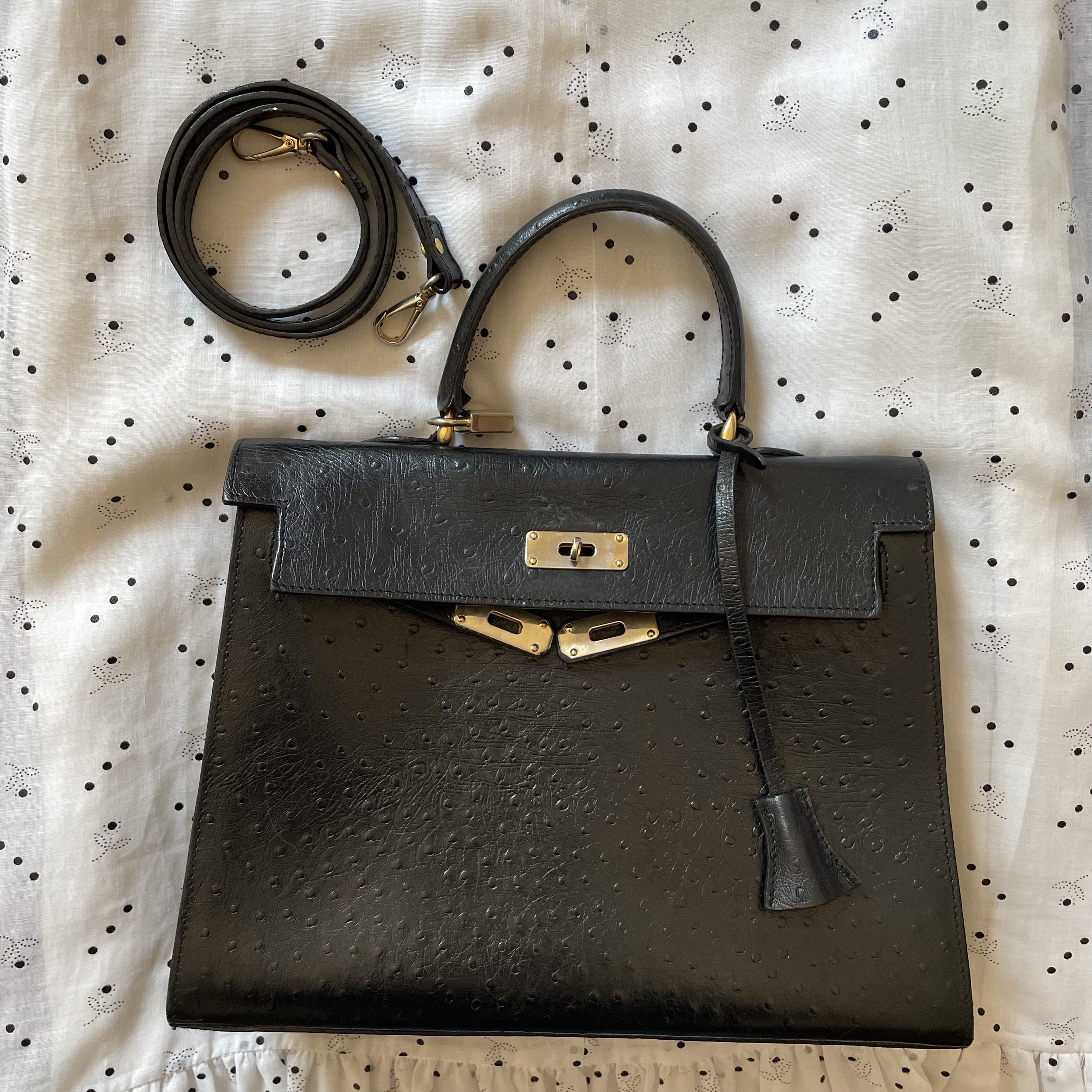 The Staton Ostrich Bag