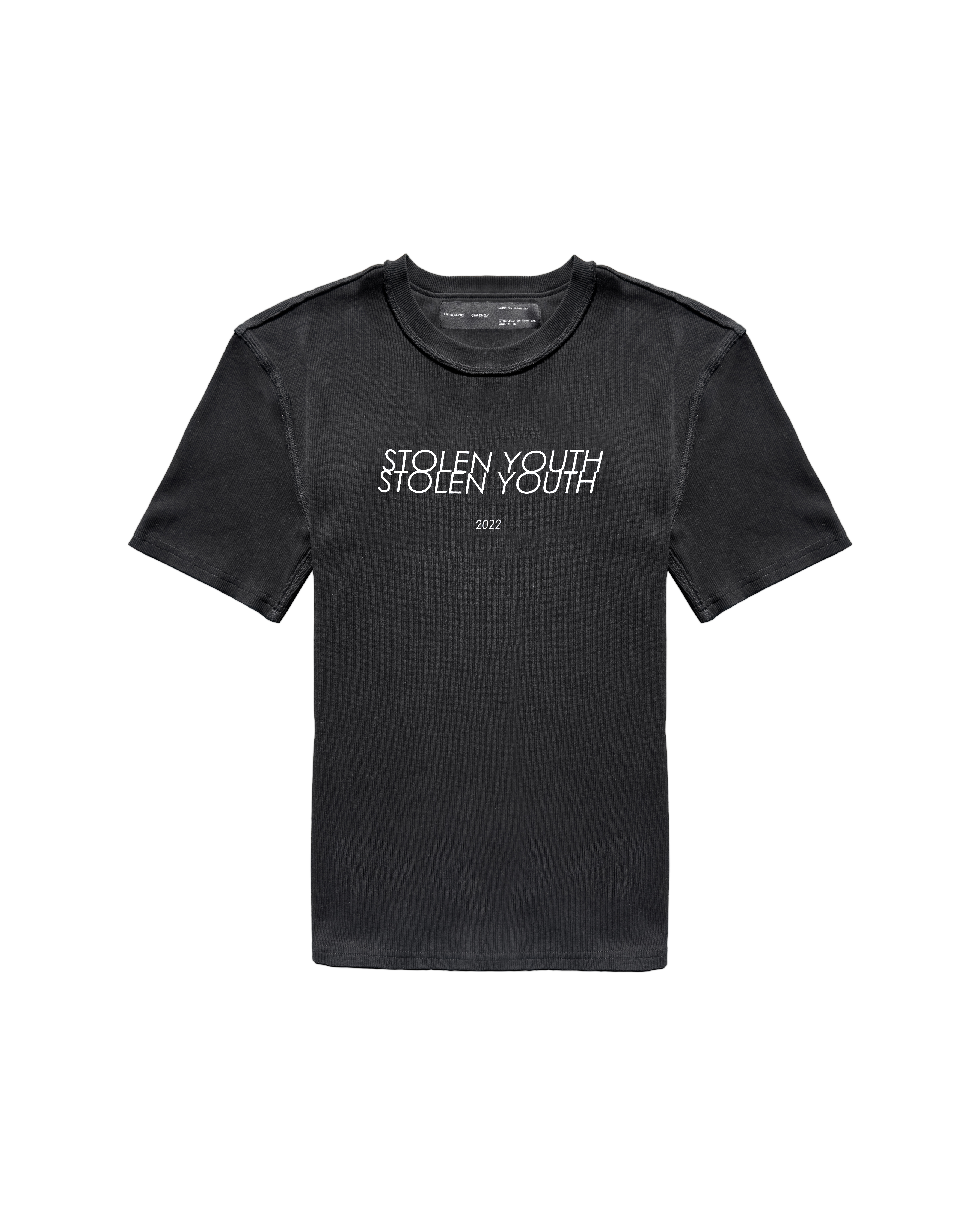 °SY/ — rib printed t-shirt