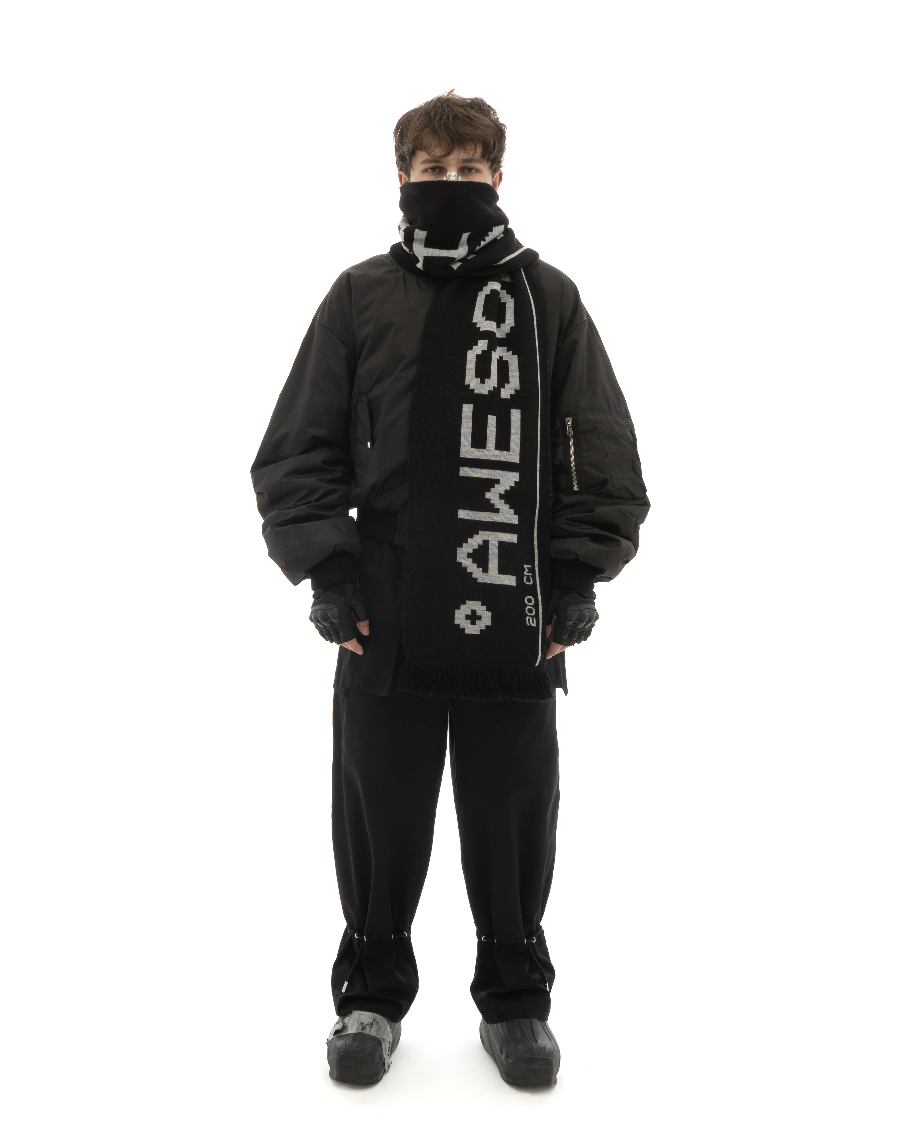 °Distance/ — semi-wool scarf