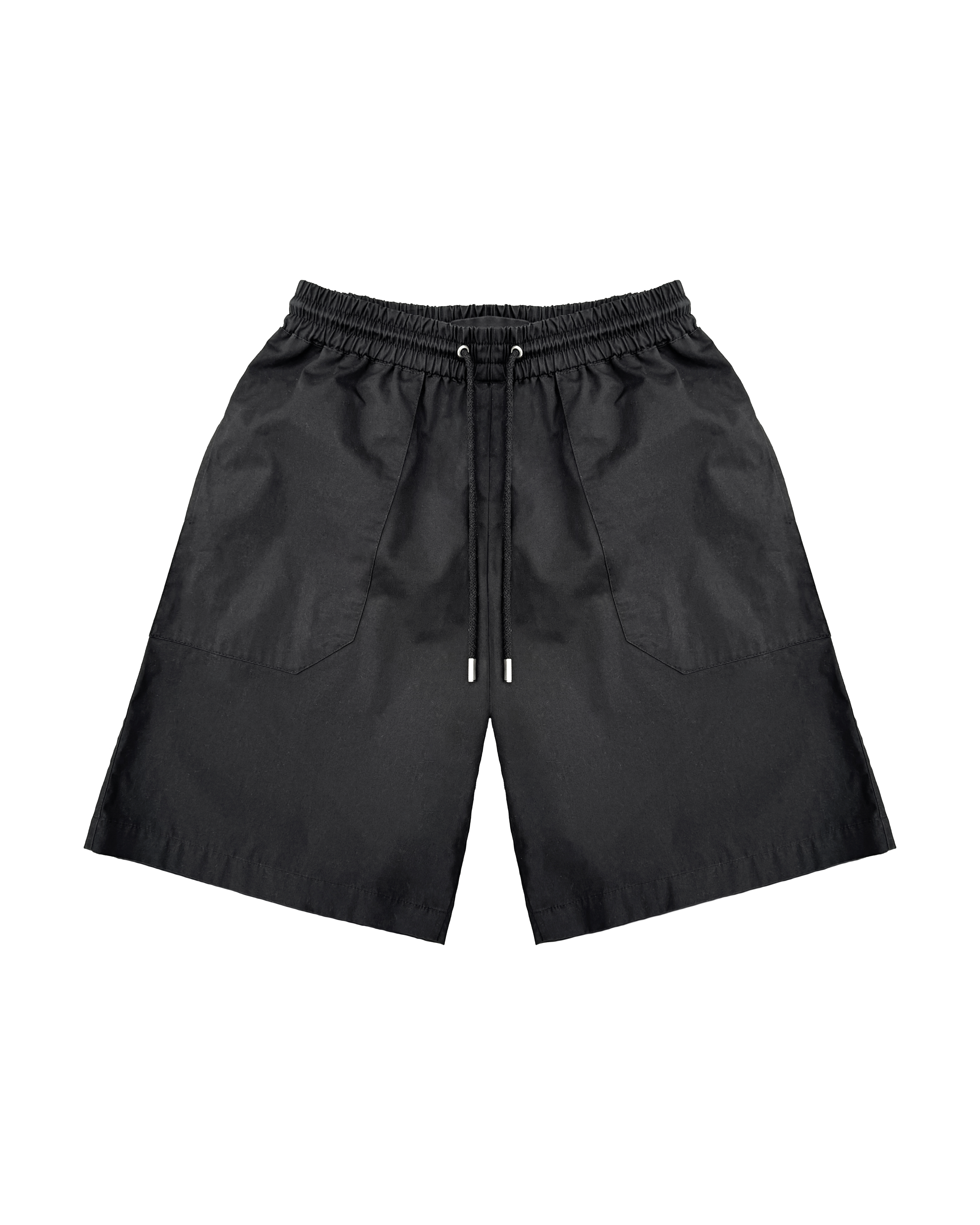 °Lace-up/ — patch pocket shorts