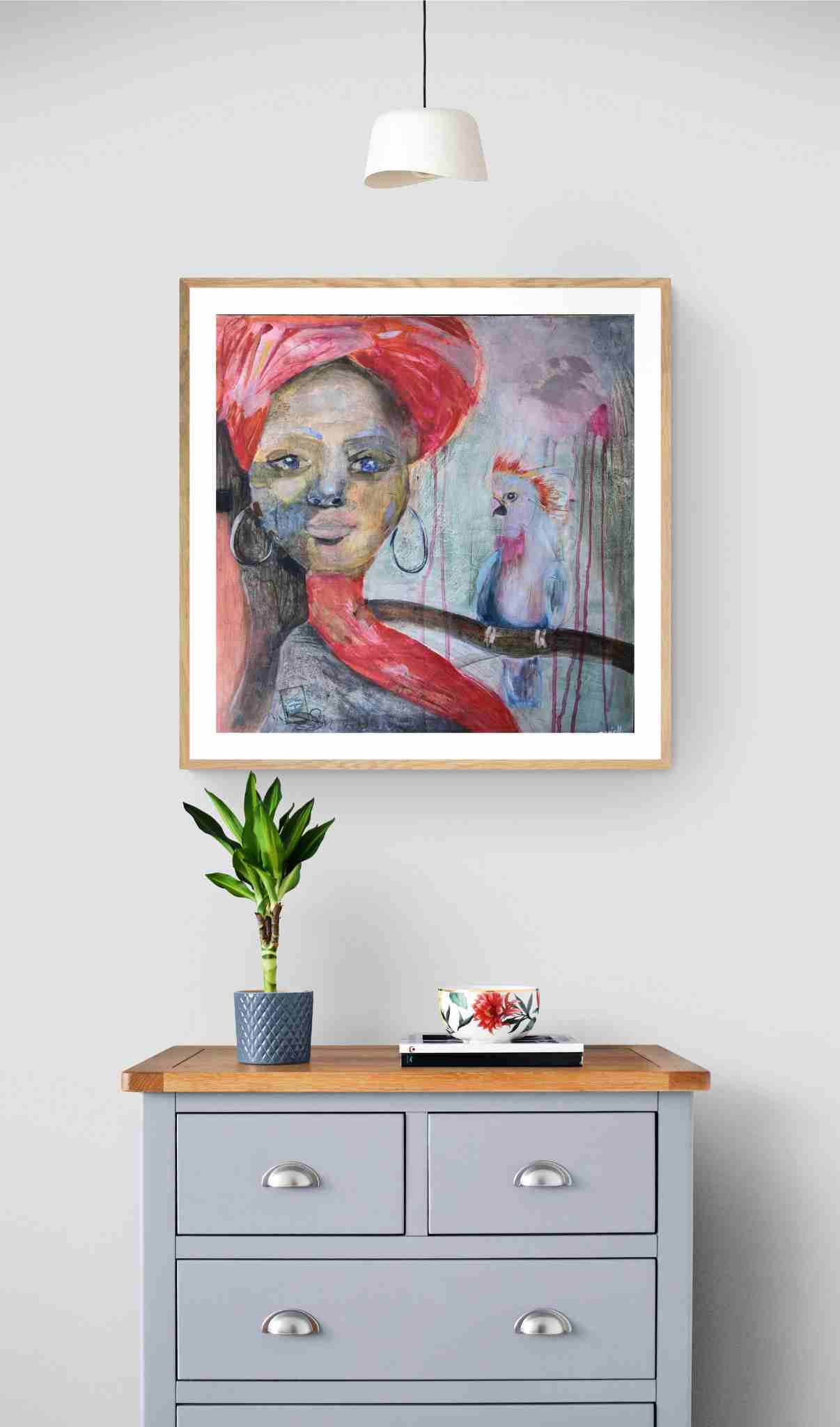 Sizilianerin Aquarell