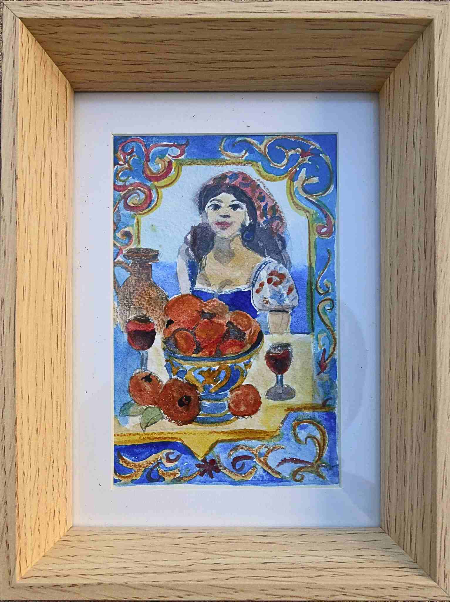 Sizilianerin Aquarell