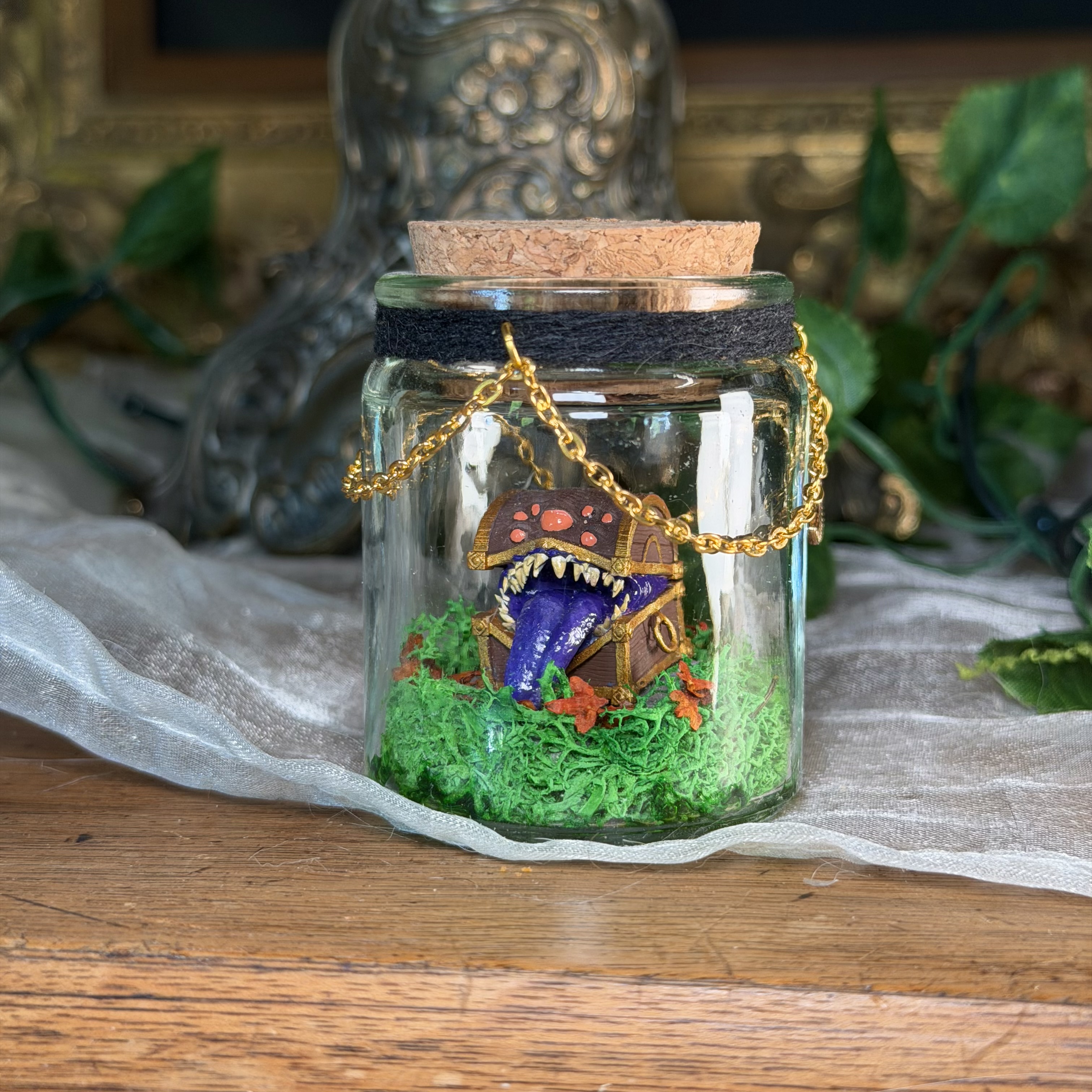 Mimic kleines Korkenglas Miniatur & LED