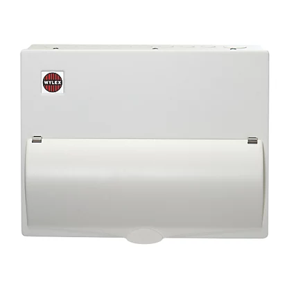Wylex 16-Module 9-Way Populated High Integrity Dual RCD Consumer Unit with SPD