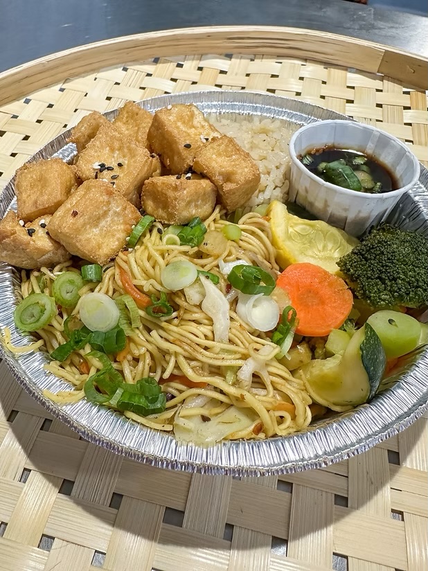 Vegetarian Tofu Noodle Bowl