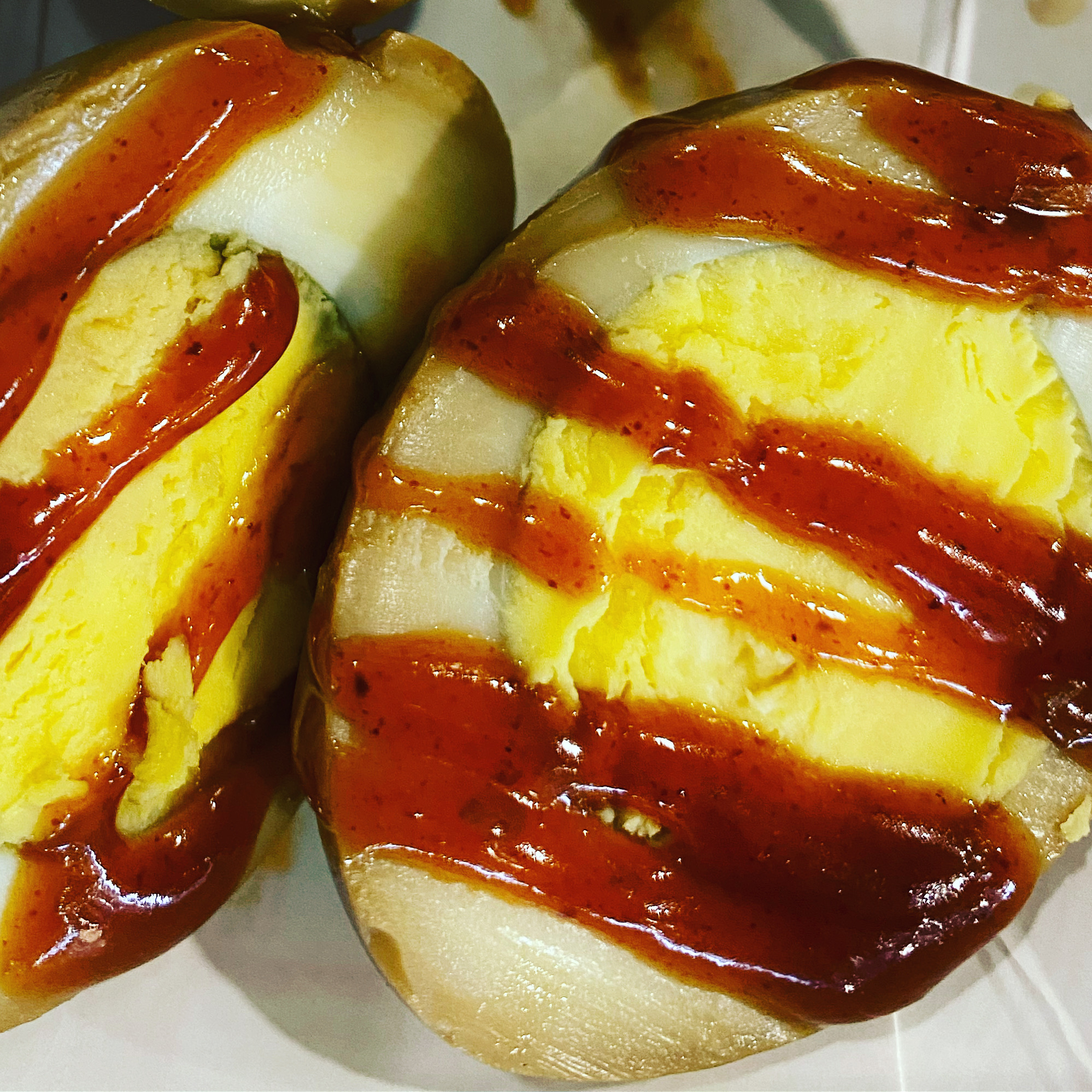 Boiled Eggs with Spicy Sauce