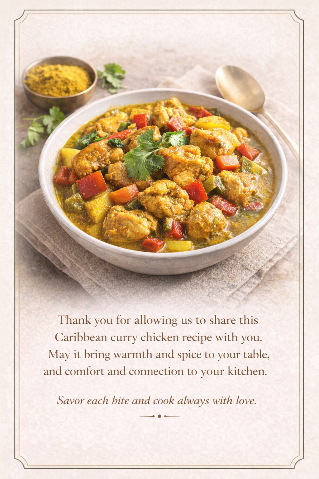 Authentic Jamaican Curry Chicken