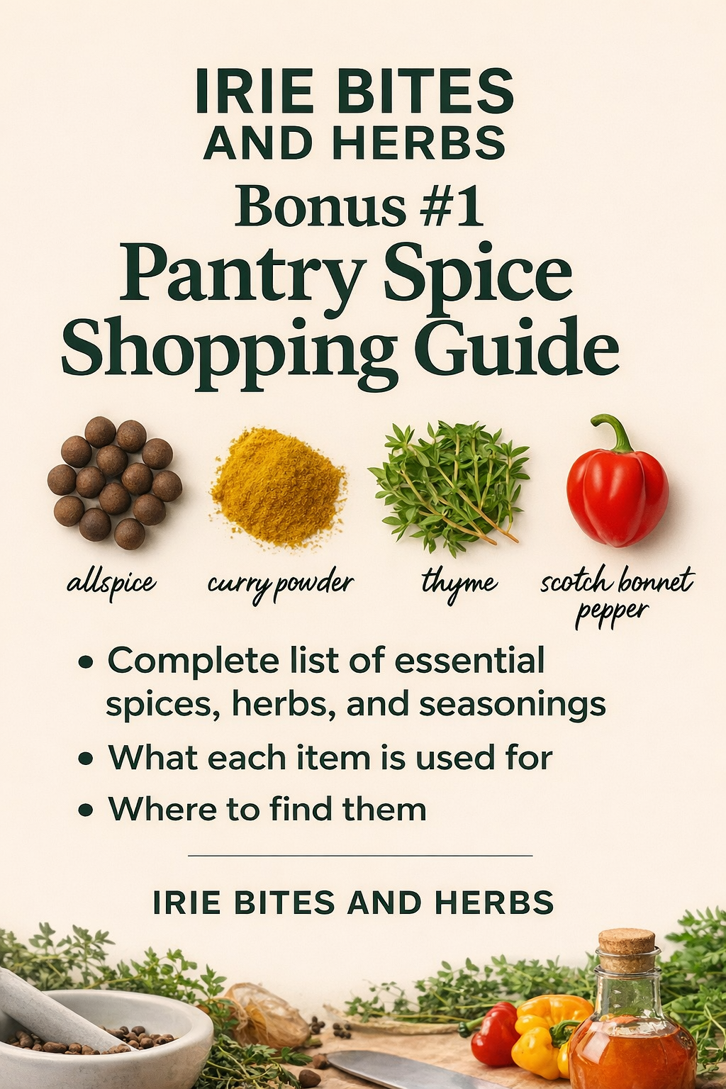 Irie Bites & Herbs: Authentic Jamaican Cooking from the Heart of the Island