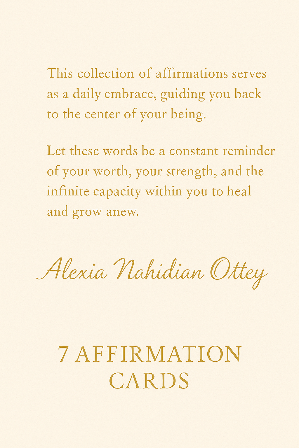 7-Day Soul Alignment Affirmation Cards