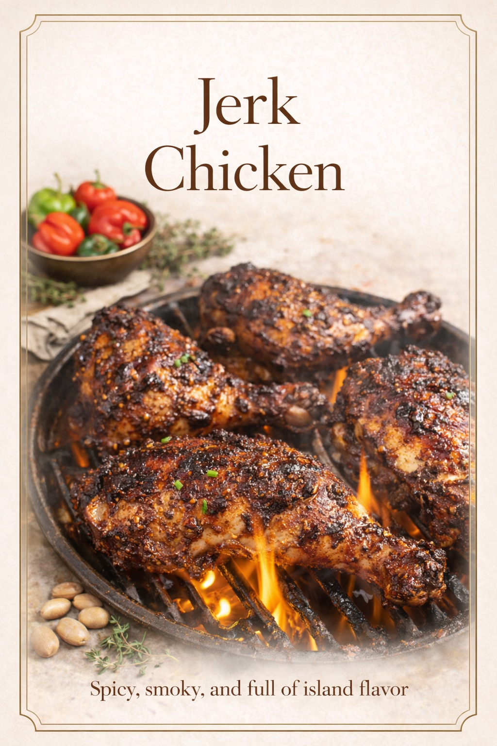 Authentic Jamaican Jerk Chicken