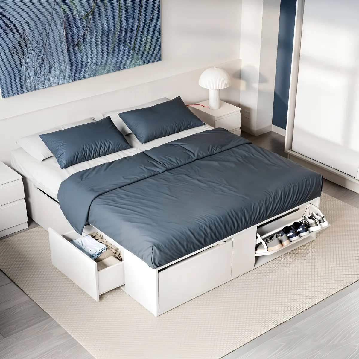 Cama box de dos plazas