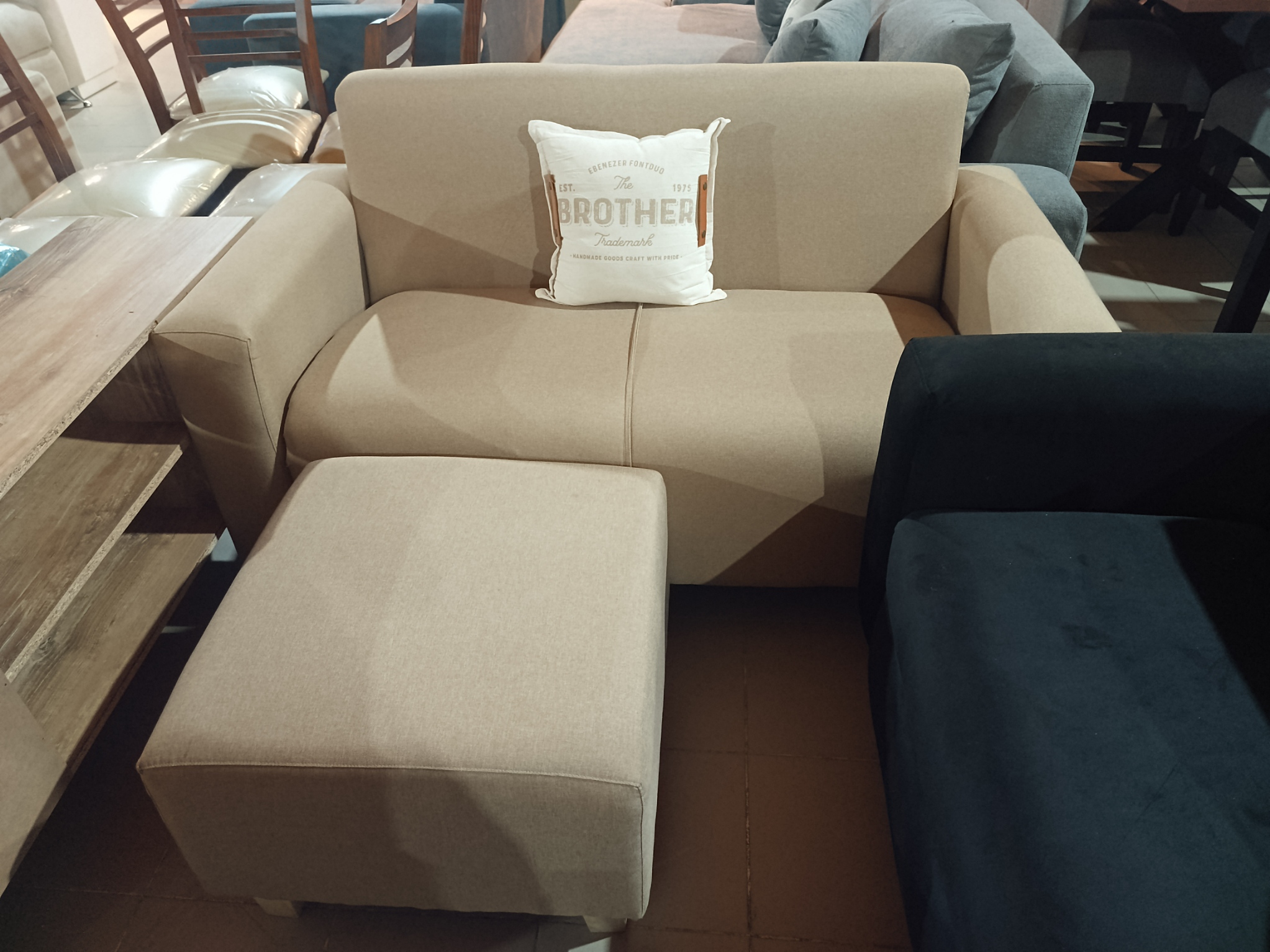 Sofá con silla esquinera