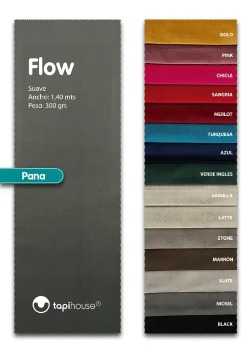 Diferentes tipos de telas y cueros de diferentes colores en las que trabajamos a pedido del cliente.