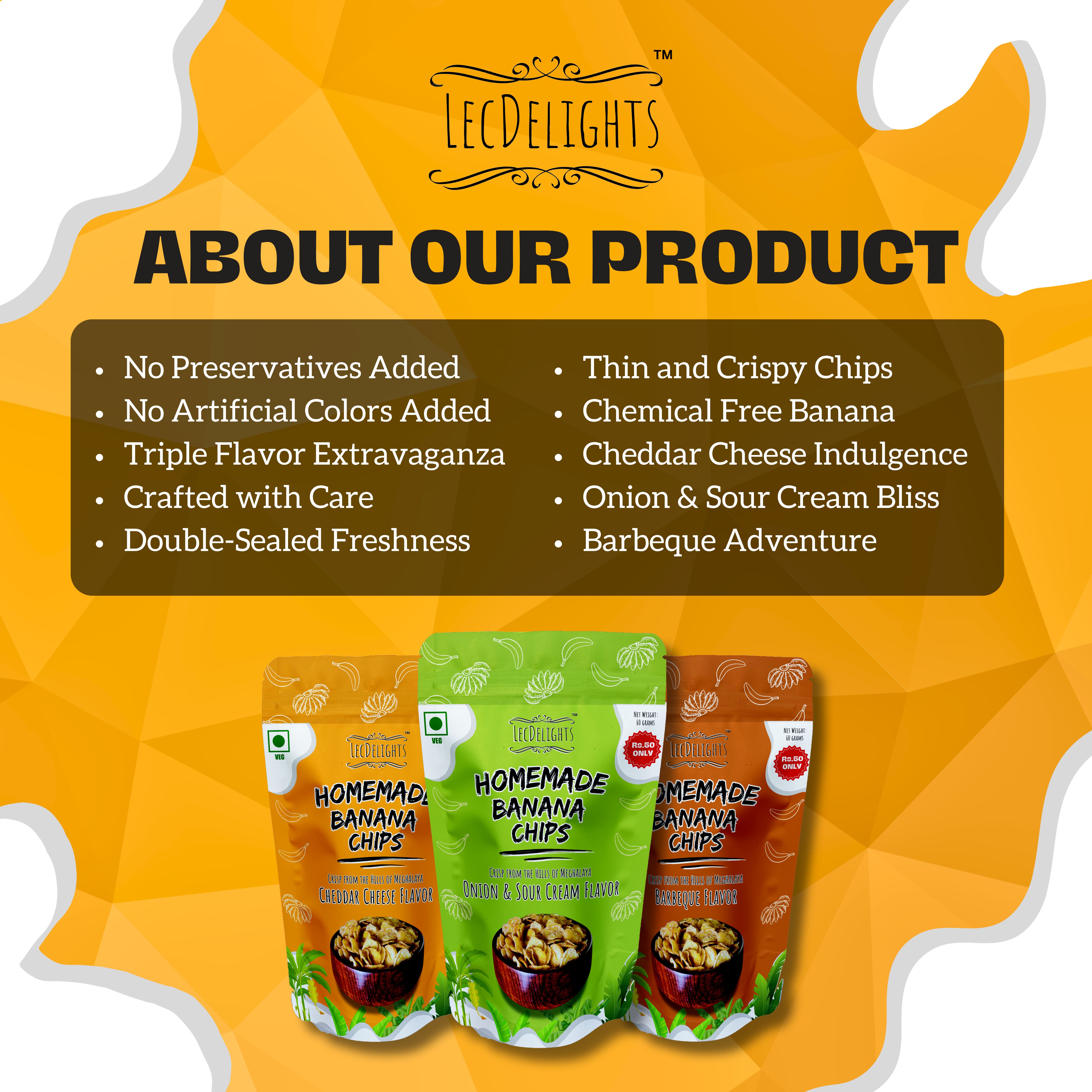 LecDelights Homemade Banana Chips