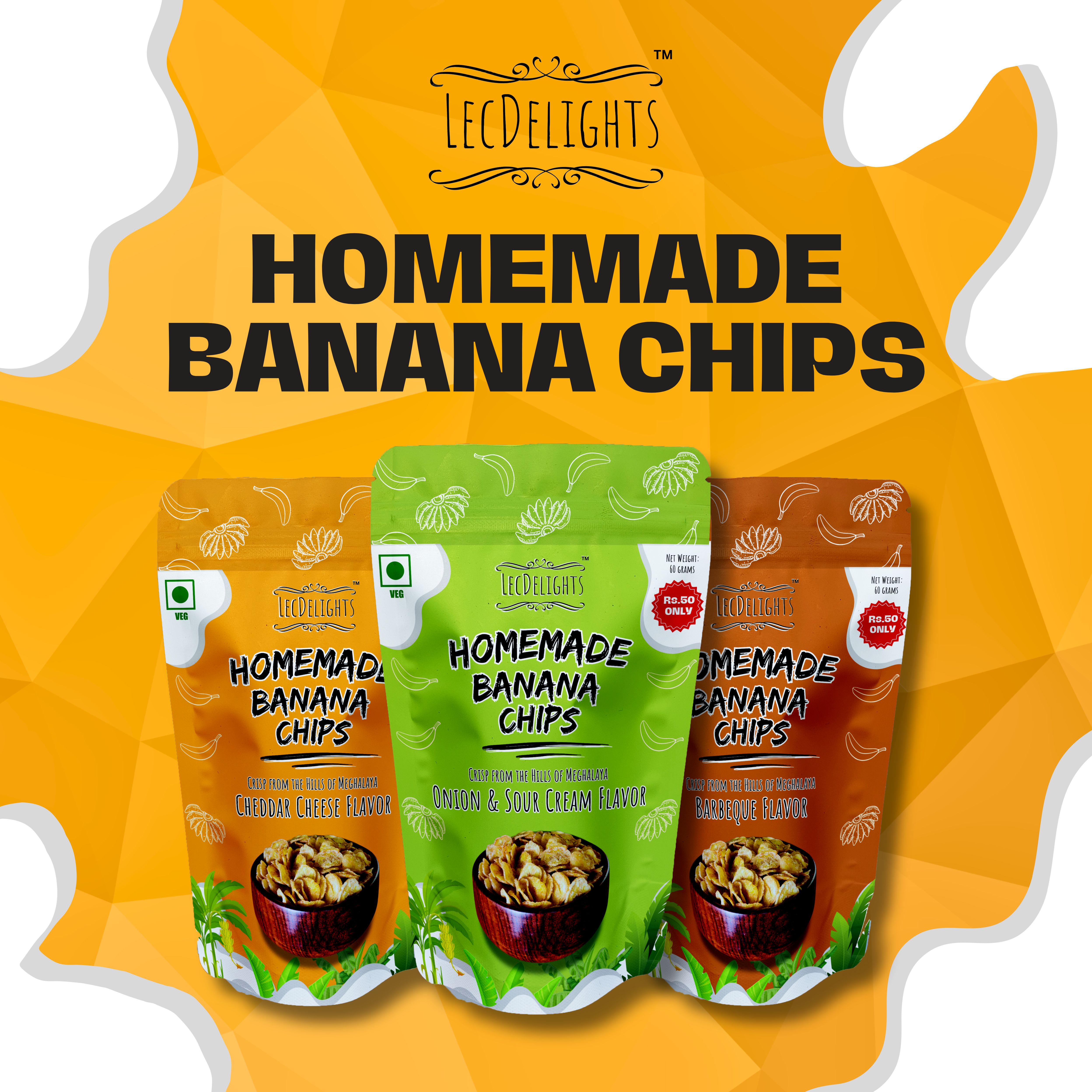 LecDelights Homemade Banana Chips