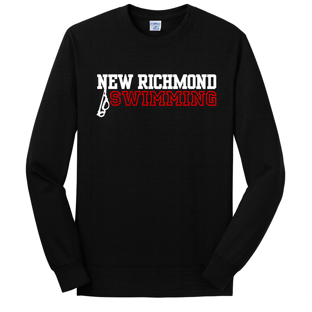 New Richmond "Swim is all about good times!"Long Sleeve tee