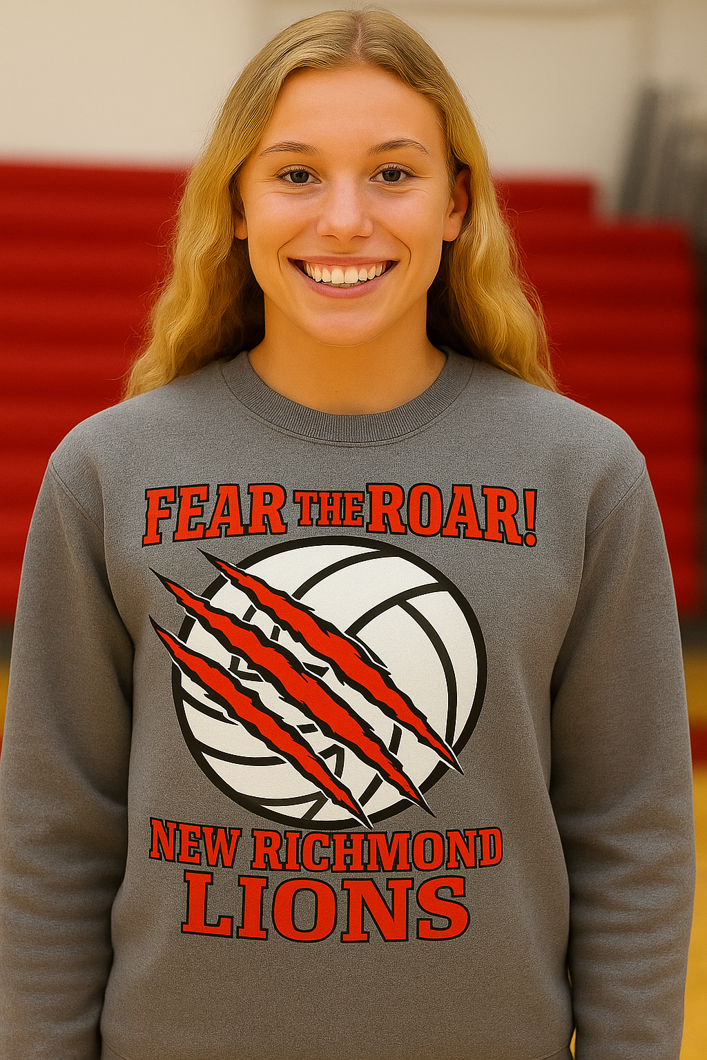 New Richmond Lions roar volleyball Sweatshirt