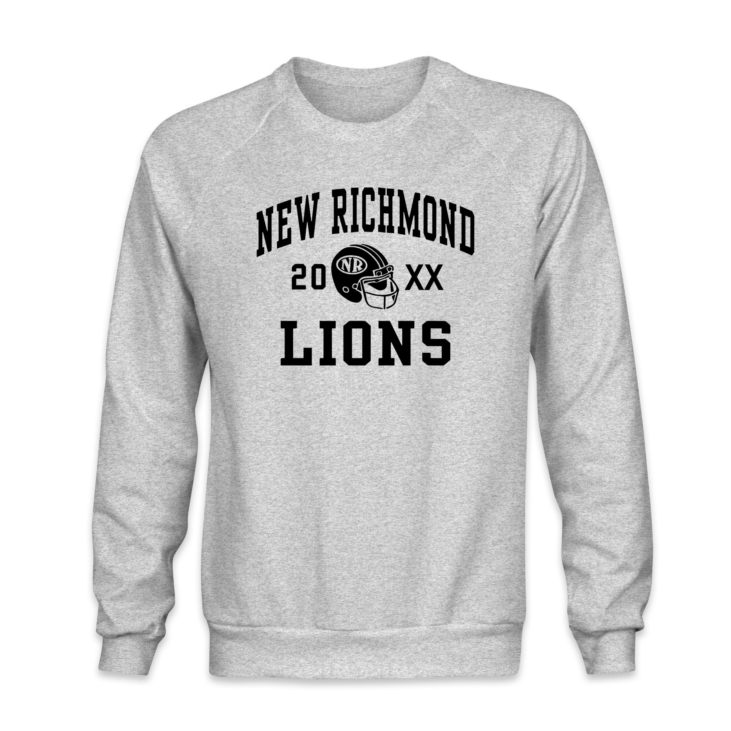 New Richmond Lions"20XX football" crewneck Sweatshirt