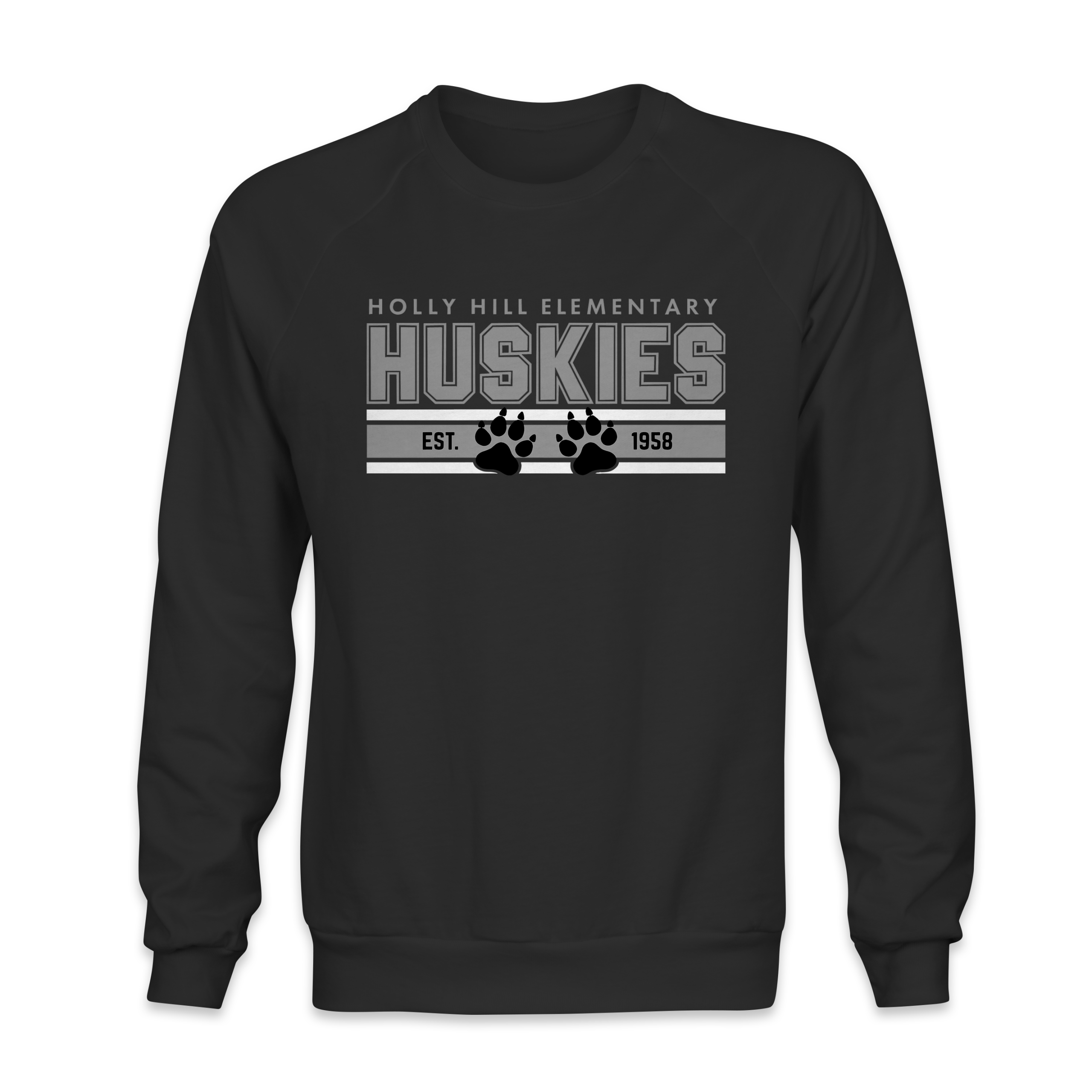 Holly Hill Elementary Huskies “Est. 1958” Crewneck