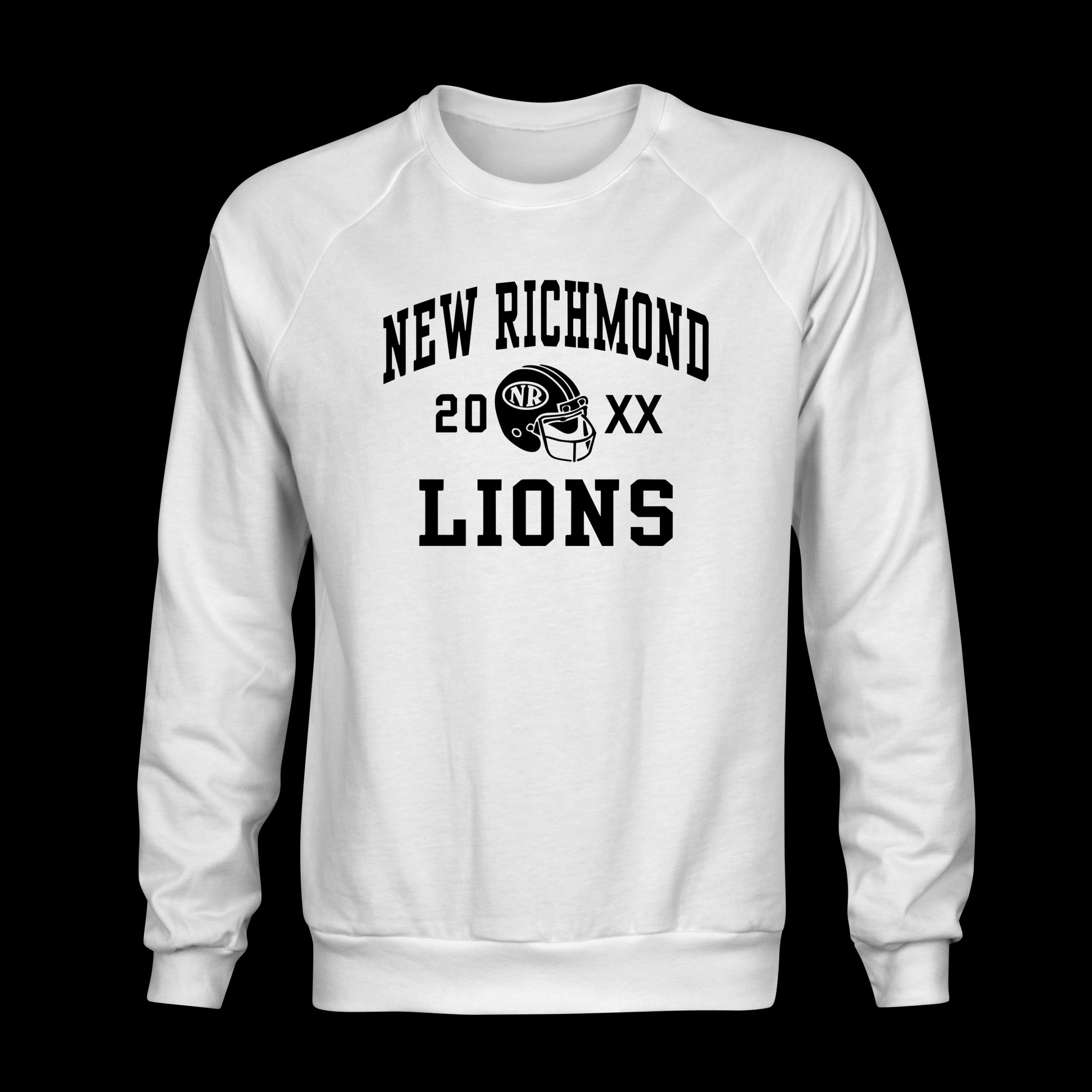 New Richmond Lions"20XX football" crewneck Sweatshirt