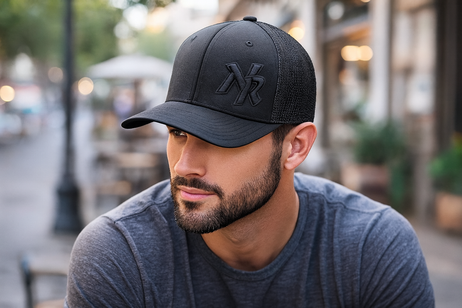 New Richmond NR "BLACKOUT" Black Baseball Cap