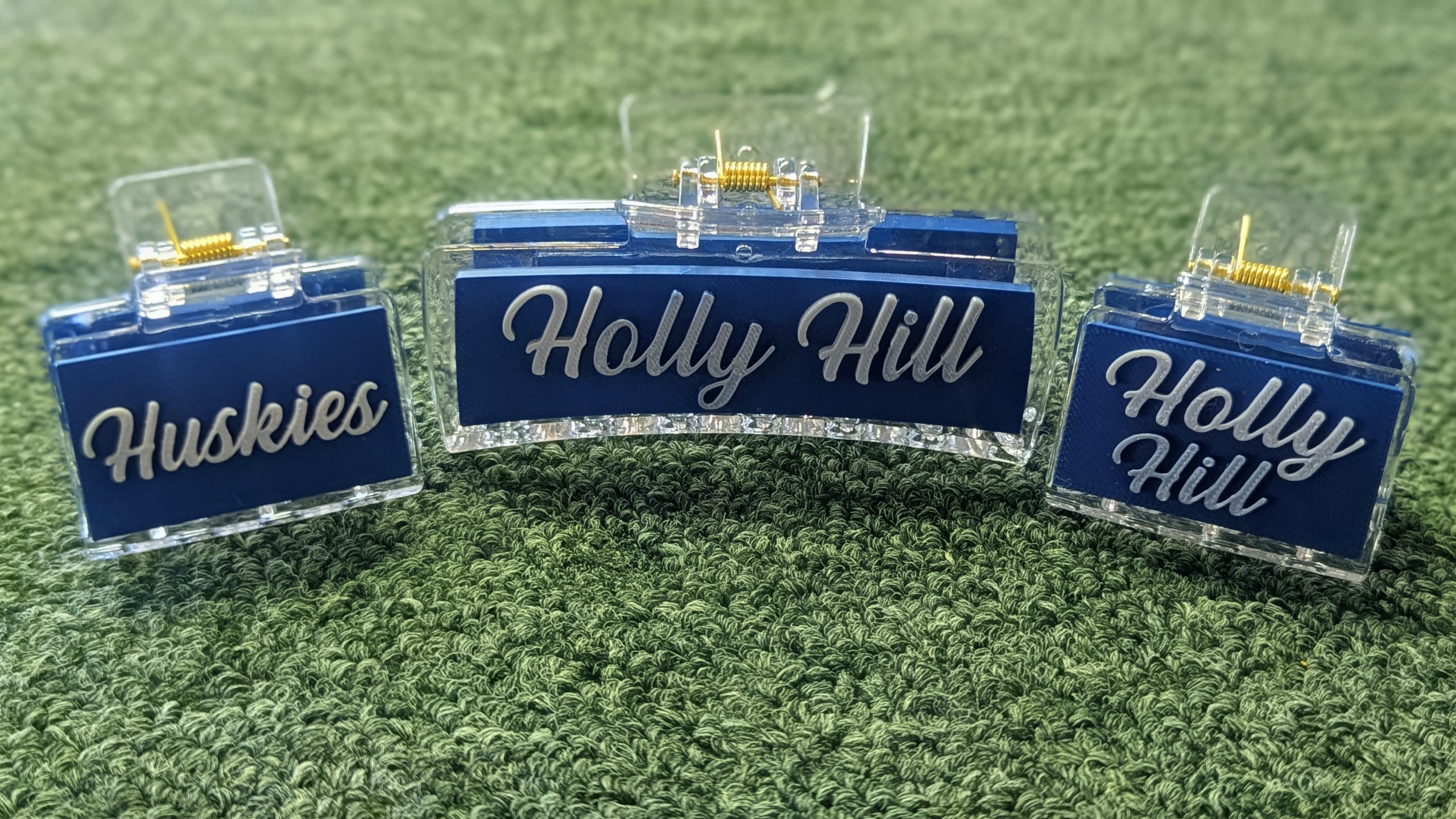 Holly Hill Huskies Hair Clips