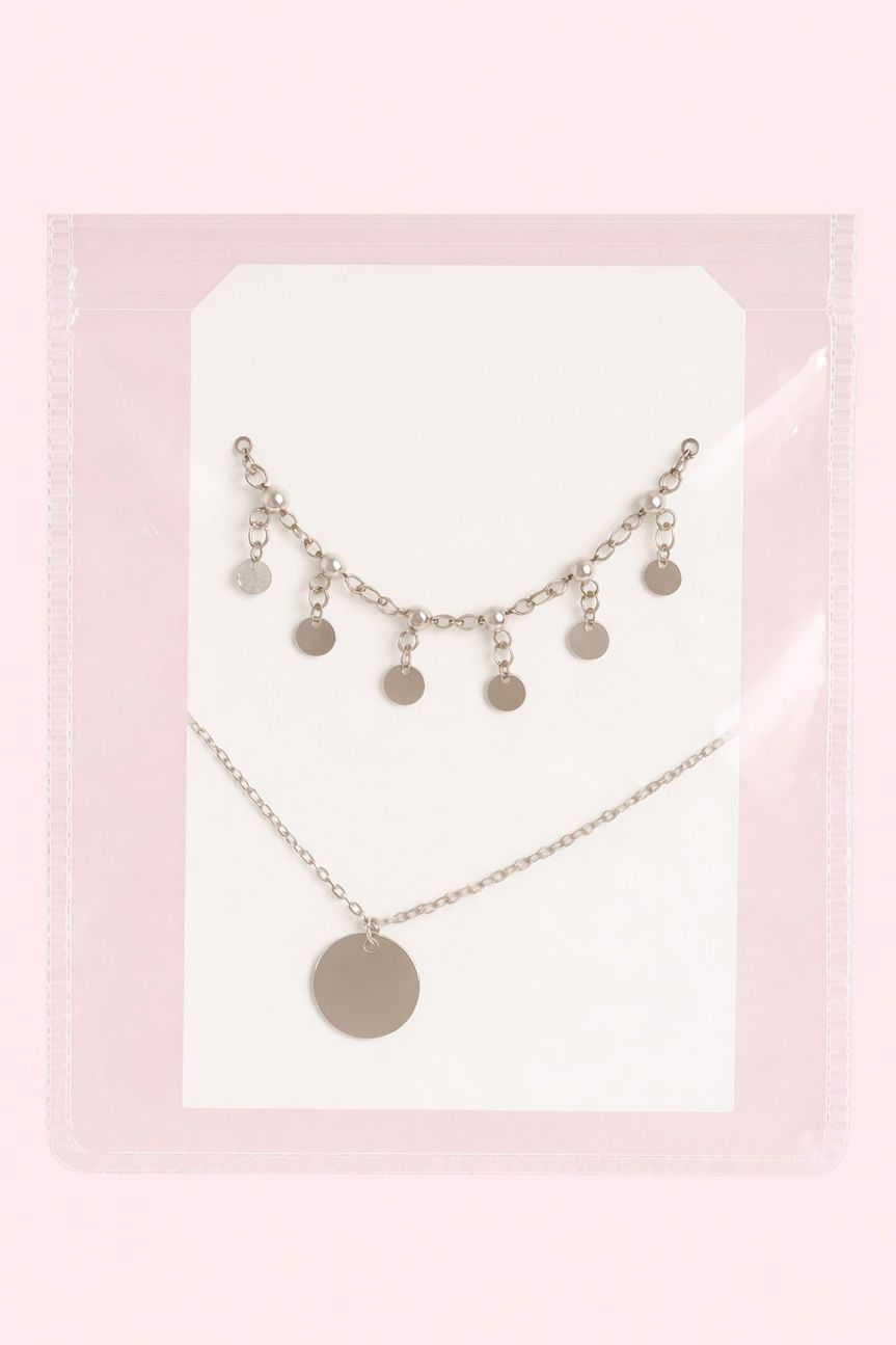 Double Layer Silver Necklace