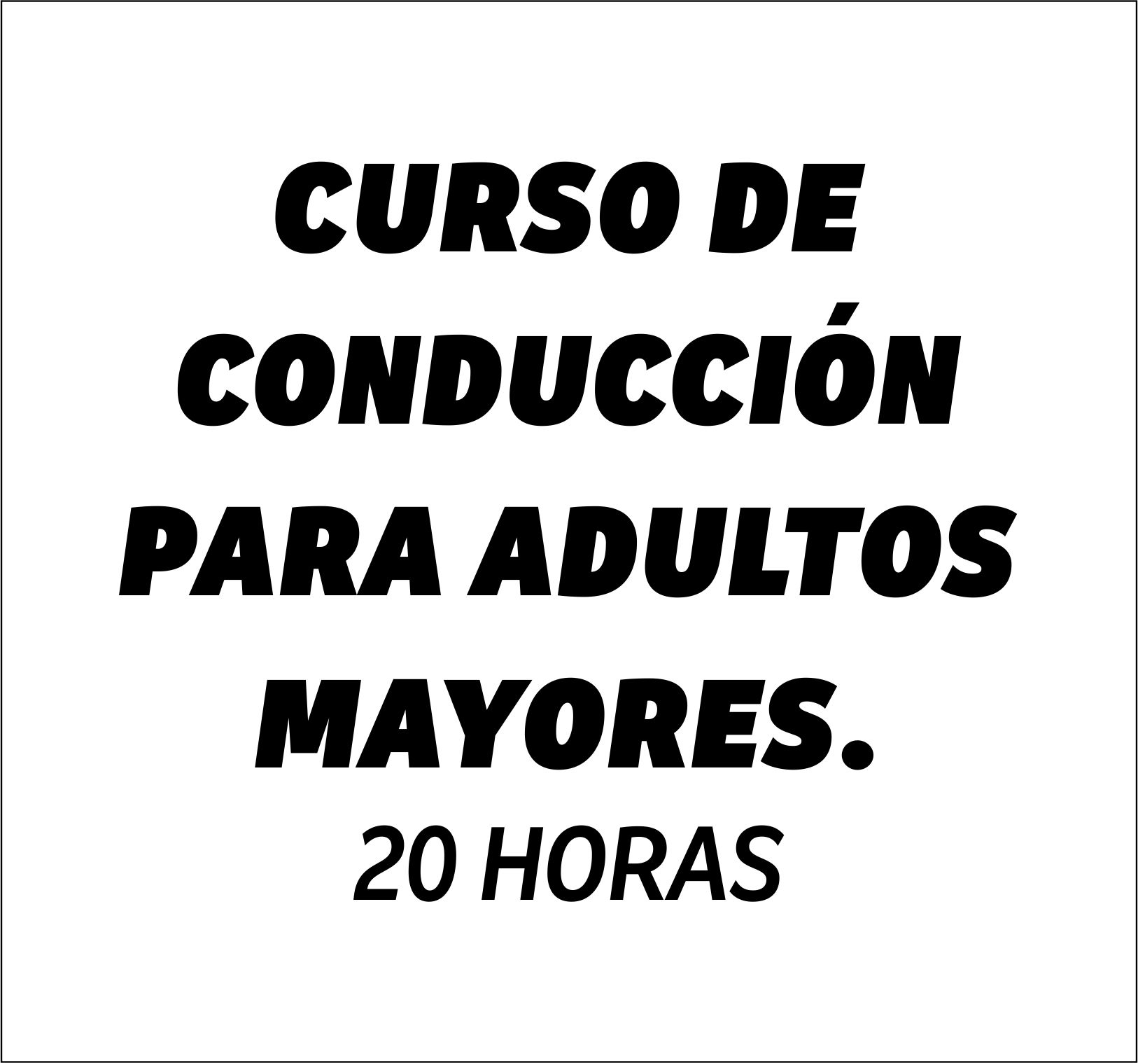 Curso de Conducción para personas mayores de 45 años