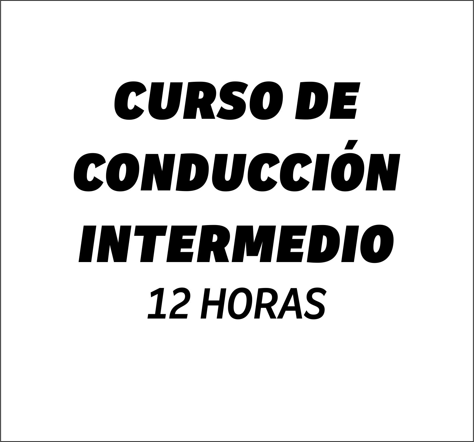 Curso de Conducción Intermedio