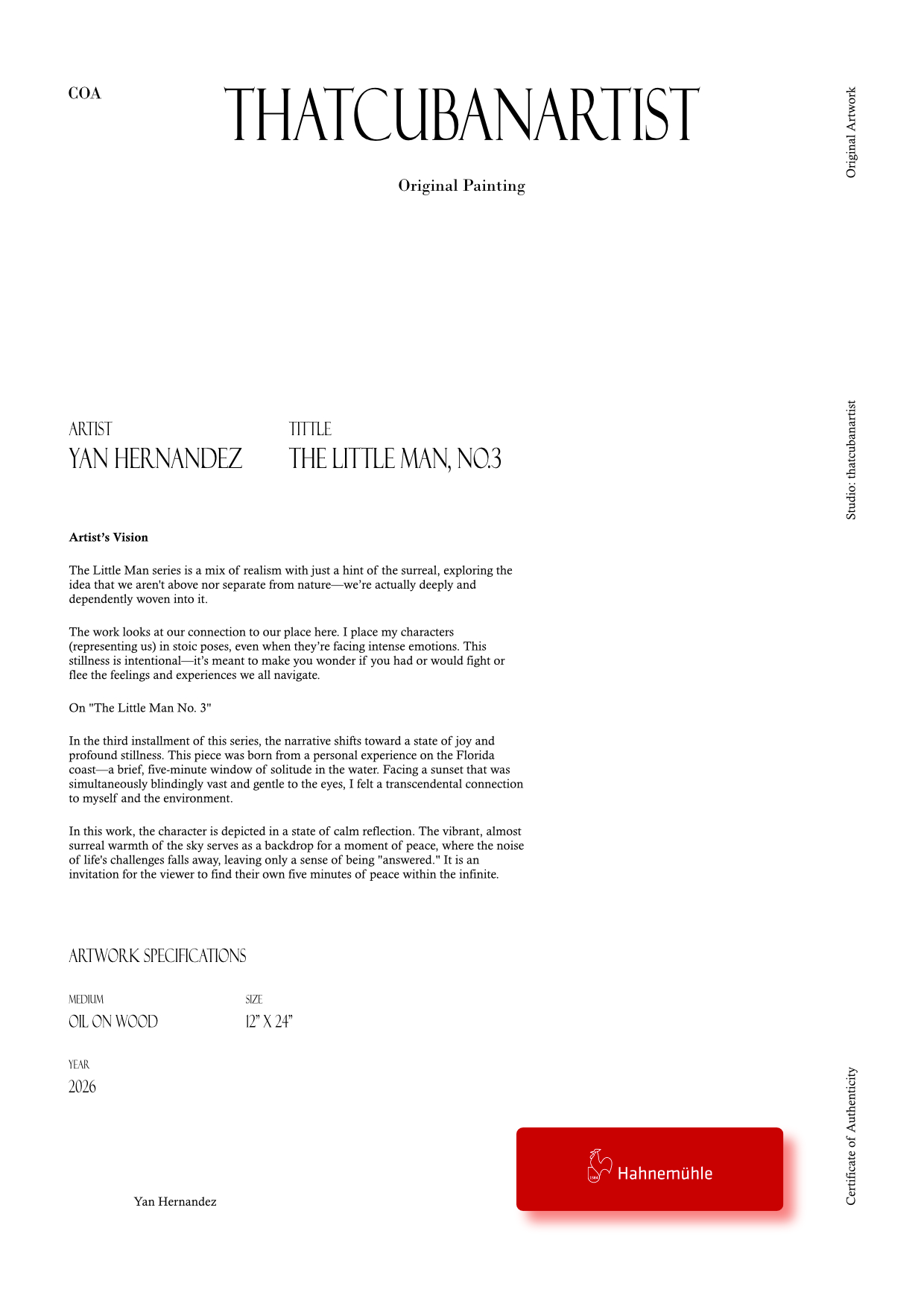 The Little Man, No 3