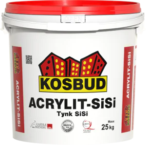 Силікатно-силіконова штукатурка ACRYLIT SISI (баранчик, зерно 1,0 - 1,5 - 2,0), світла база