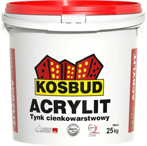 Акрилова штукатурка ACRYLIT (баранчик, зерно 1,0 - 1,5 - 2,0 / короїд, зерно 2,0 - 3,0), світла / темна база