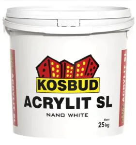 Силіконова штукатурка ACRYLIT-SL NANO (баранчик, зерно 1,0 - 1,5 - 2,0) світла база