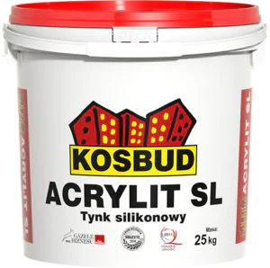 Силіконова штукатурка ACRYLIT-SL (баранчик, зерно 1,0 - 1,5 - 2,0 / короїд, зерно 2,0 - 3,0), світла / темна база