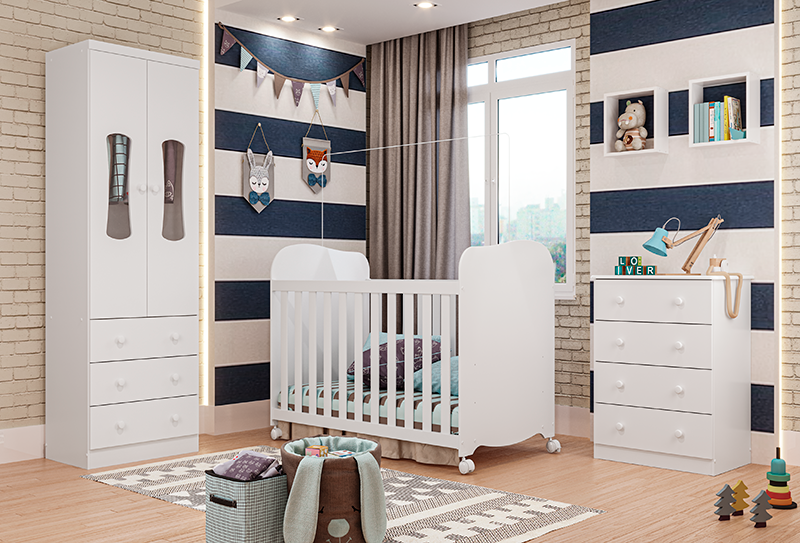 Berço 100% MDF Lorena