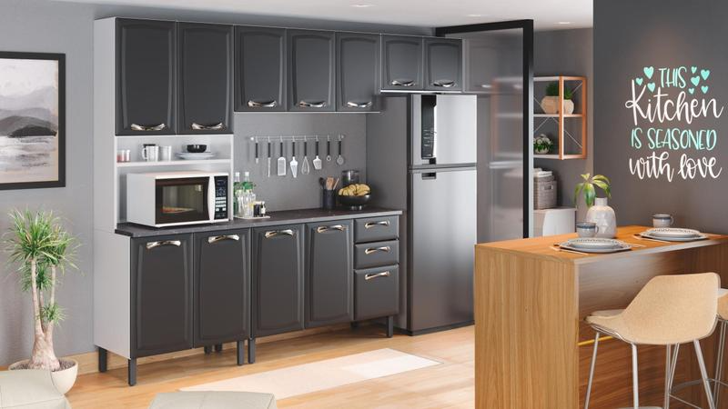 Armário de Cozinha Aço Itatiaia Premium