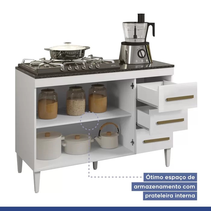 Balcão de Cozinha para Cooktop Safira