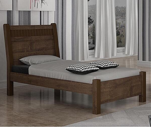 Cama Solteiro MDF Capri