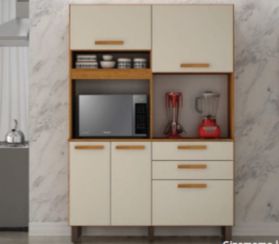 Armário de Cozinha 100% MDF Luíza