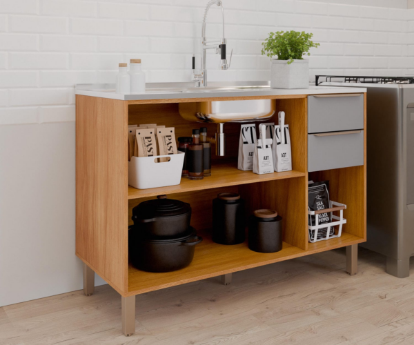 Balcão de Cozinha com Pia Divina